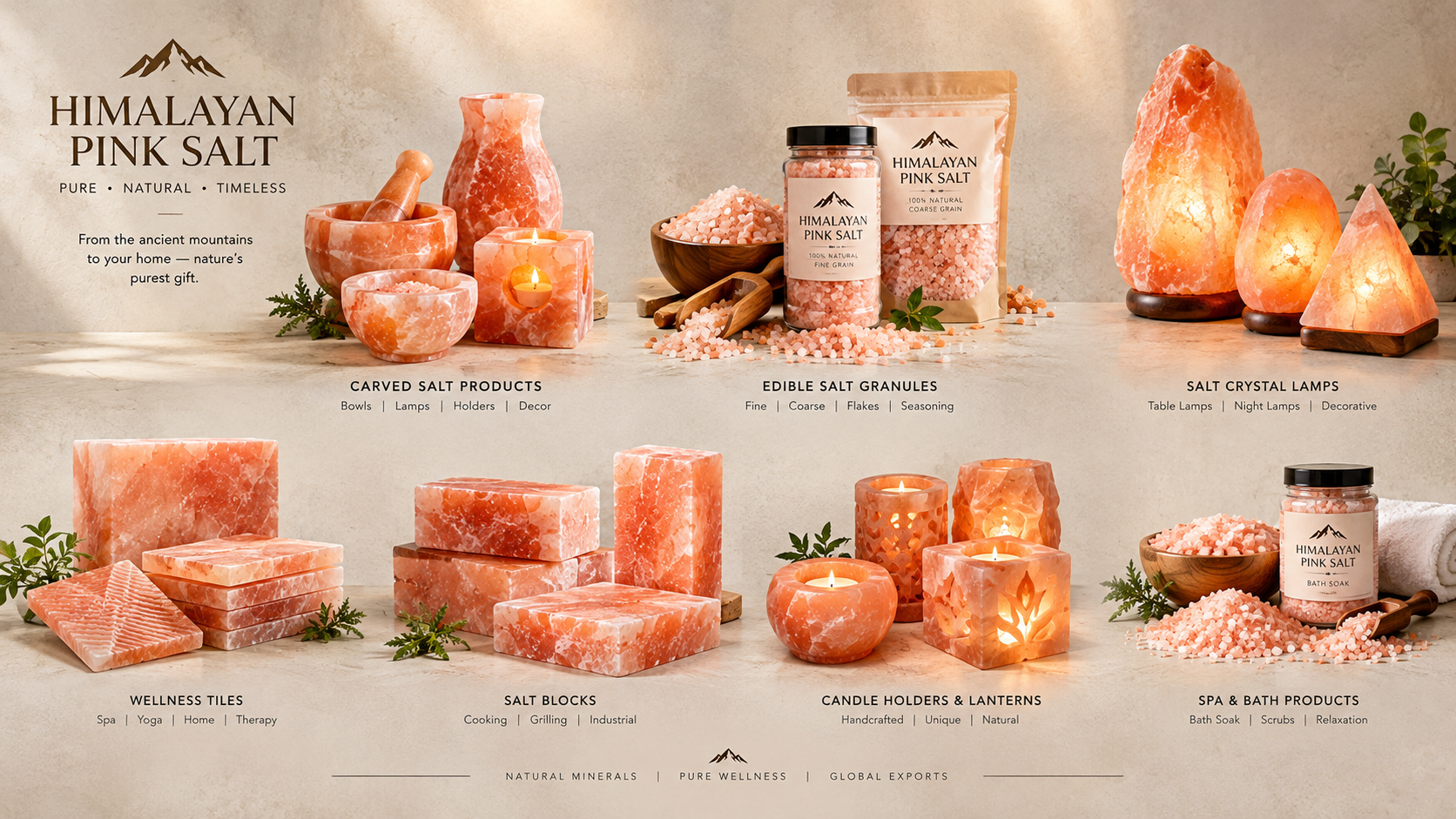 Salt Lamps & Wellness Blocks